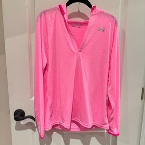 Under Armour Heat Gear Women's Bright Pink Hoodie
